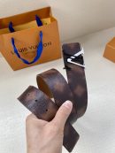 1:1 Replica Louis Vuitton Iconic Reversible LV Belt Brown LV Women Belt
