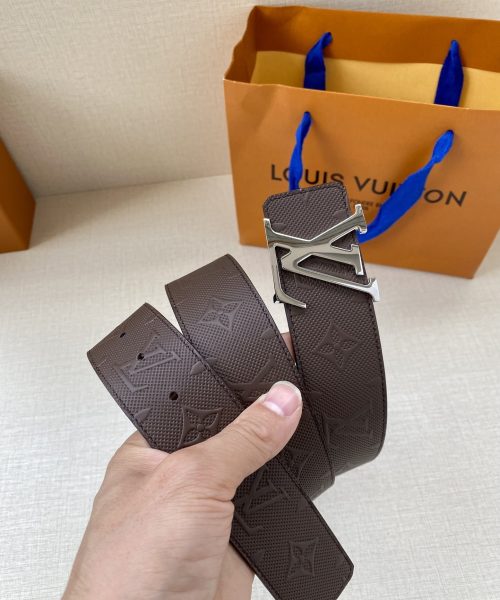 1:1 Replica Louis Vuitton Iconic Reversible LV Belt Brown LV Women Belt