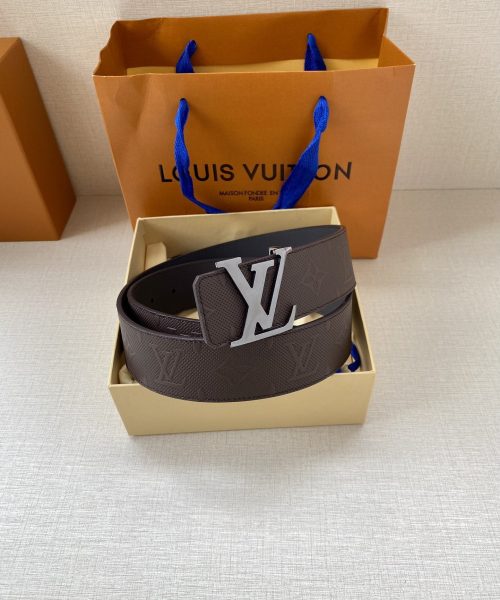 1:1 Replica Louis Vuitton Iconic Reversible LV Belt Brown LV Women Belt