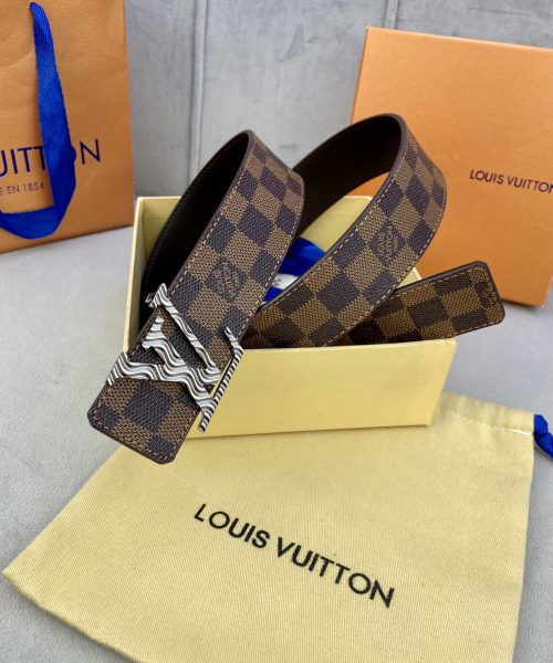 1:1 Replica Louis Vuitton Iconic Reversible LV Belt Brown LV Women Belt