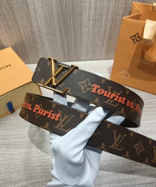 1:1 Replica Louis Vuitton Iconic Reversible LV Belt Brown LV Women Belt