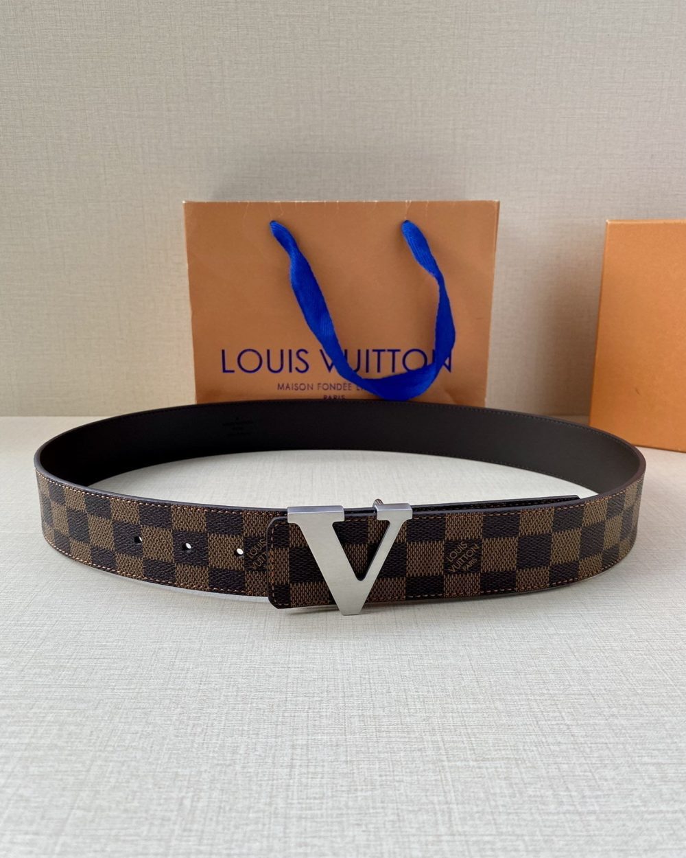 1:1 Replica Louis Vuitton Iconic Reversible LV Belt Brown LV Women Belt