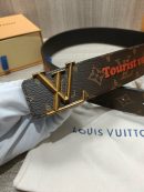 1:1 Replica Louis Vuitton Iconic Reversible LV Belt Brown LV Women Belt