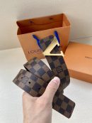 1:1 Replica Louis Vuitton Iconic Reversible LV Belt Brown LV Women Belt