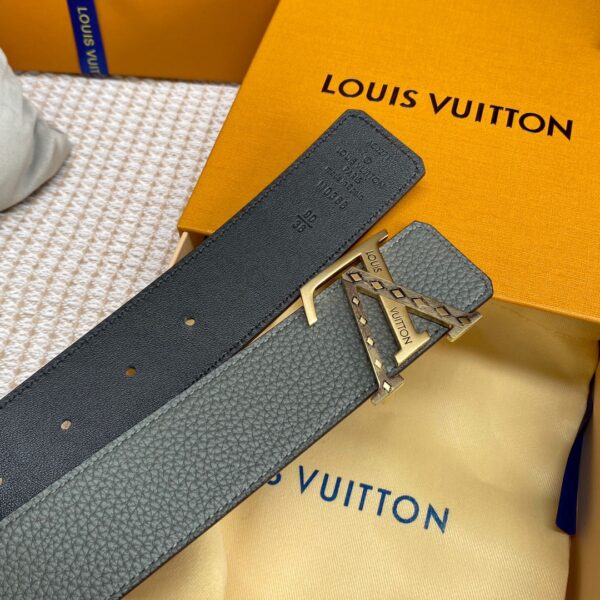 1:1 Replica Louis Vuitton Iconic Reversible LV Belt Grey LV Women Belt