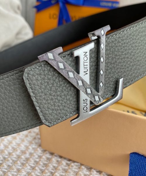 1:1 Replica Louis Vuitton Iconic Reversible LV Belt Grey LV Women Belt