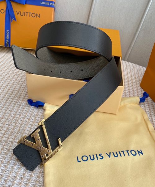 1:1 Replica Louis Vuitton Iconic Reversible LV Belt Grey LV Women Belt