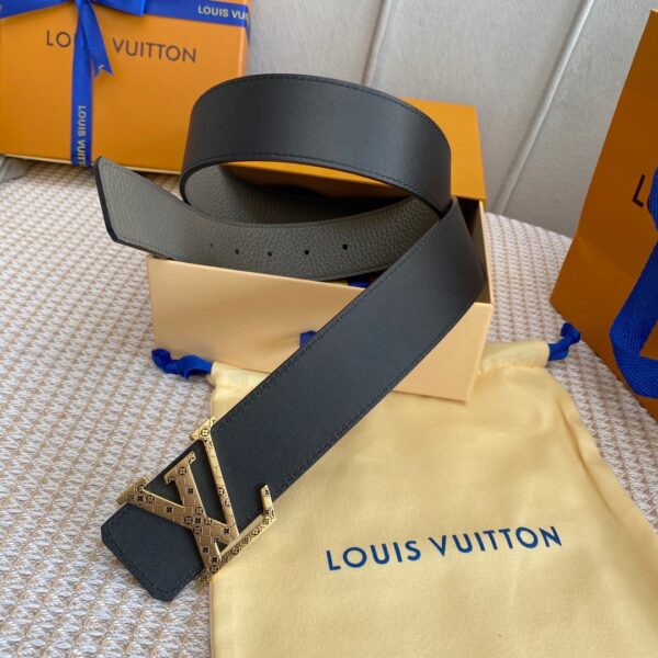 1:1 Replica Louis Vuitton Iconic Reversible LV Belt Grey LV Women Belt