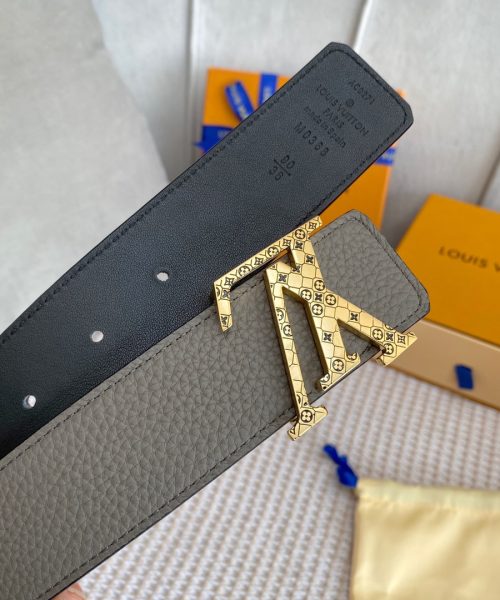 1:1 Replica Louis Vuitton Iconic Reversible LV Belt Grey LV Women Belt
