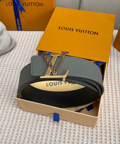 1:1 Replica Louis Vuitton Iconic Reversible LV Belt Grey LV Women Belt
