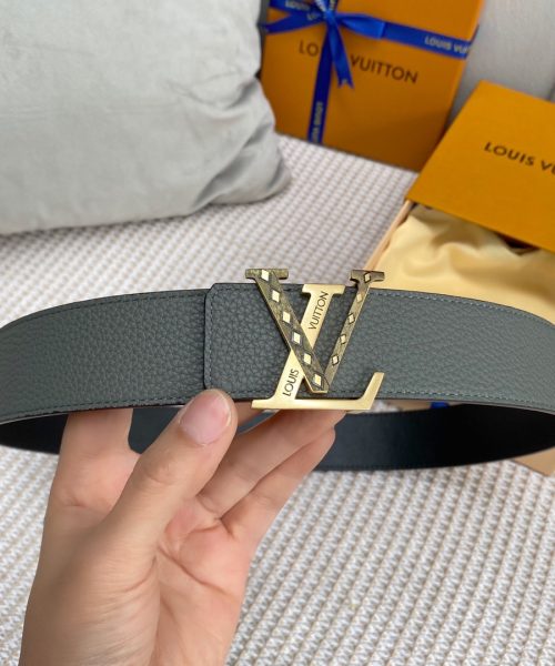 1:1 Replica Louis Vuitton Iconic Reversible LV Belt Grey LV Women Belt
