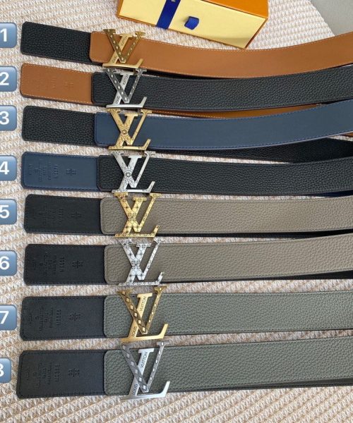 1:1 Replica Louis Vuitton Iconic Reversible LV Belt Grey LV Women Belt