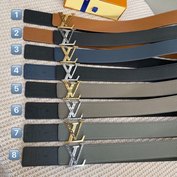 1:1 Replica Louis Vuitton Iconic Reversible LV Belt Grey LV Women Belt
