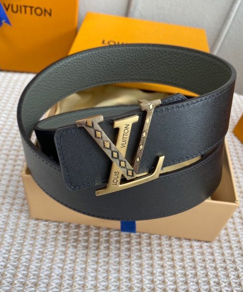 1:1 Replica Louis Vuitton Iconic Reversible LV Belt Grey LV Women Belt