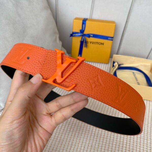 1:1 Replica Louis Vuitton Iconic Reversible LV Belt Orange LV Women Belt