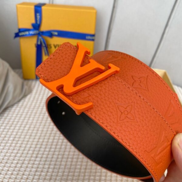 1:1 Replica Louis Vuitton Iconic Reversible LV Belt Orange LV Women Belt