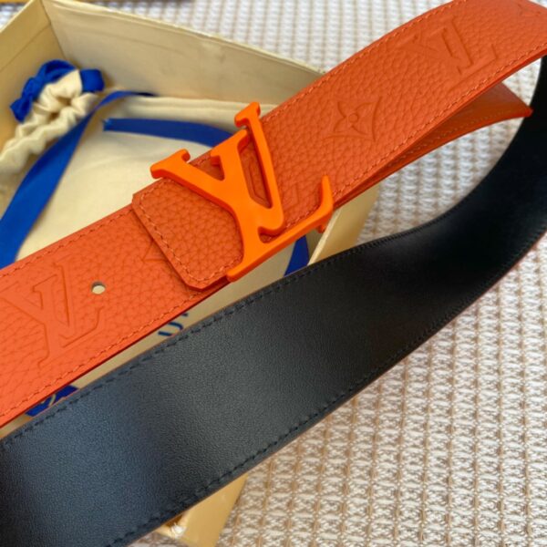 1:1 Replica Louis Vuitton Iconic Reversible LV Belt Orange LV Women Belt