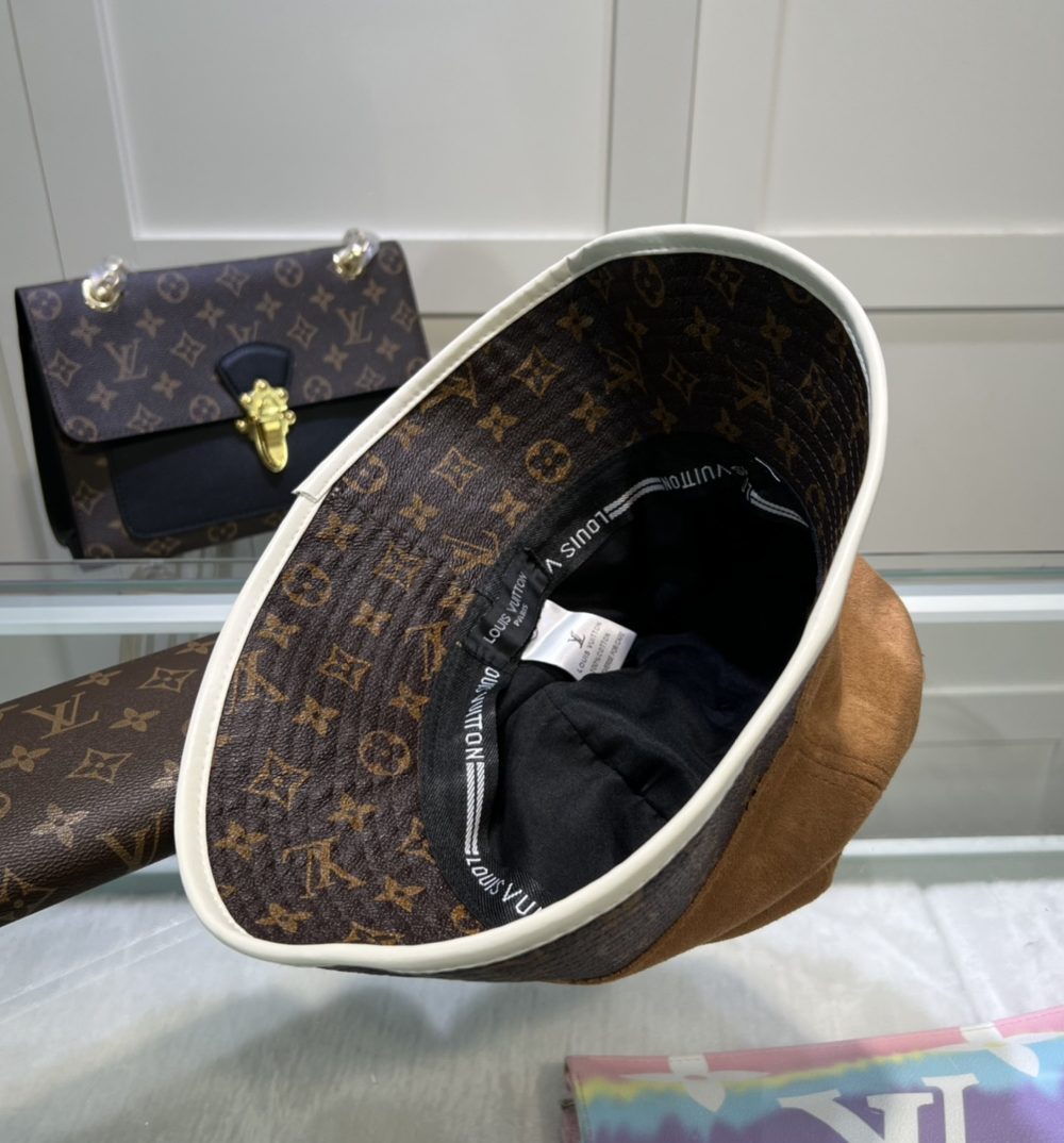 Louis Vuitton Illusion Denim Monogram Bucket Hat Brown LV Hat