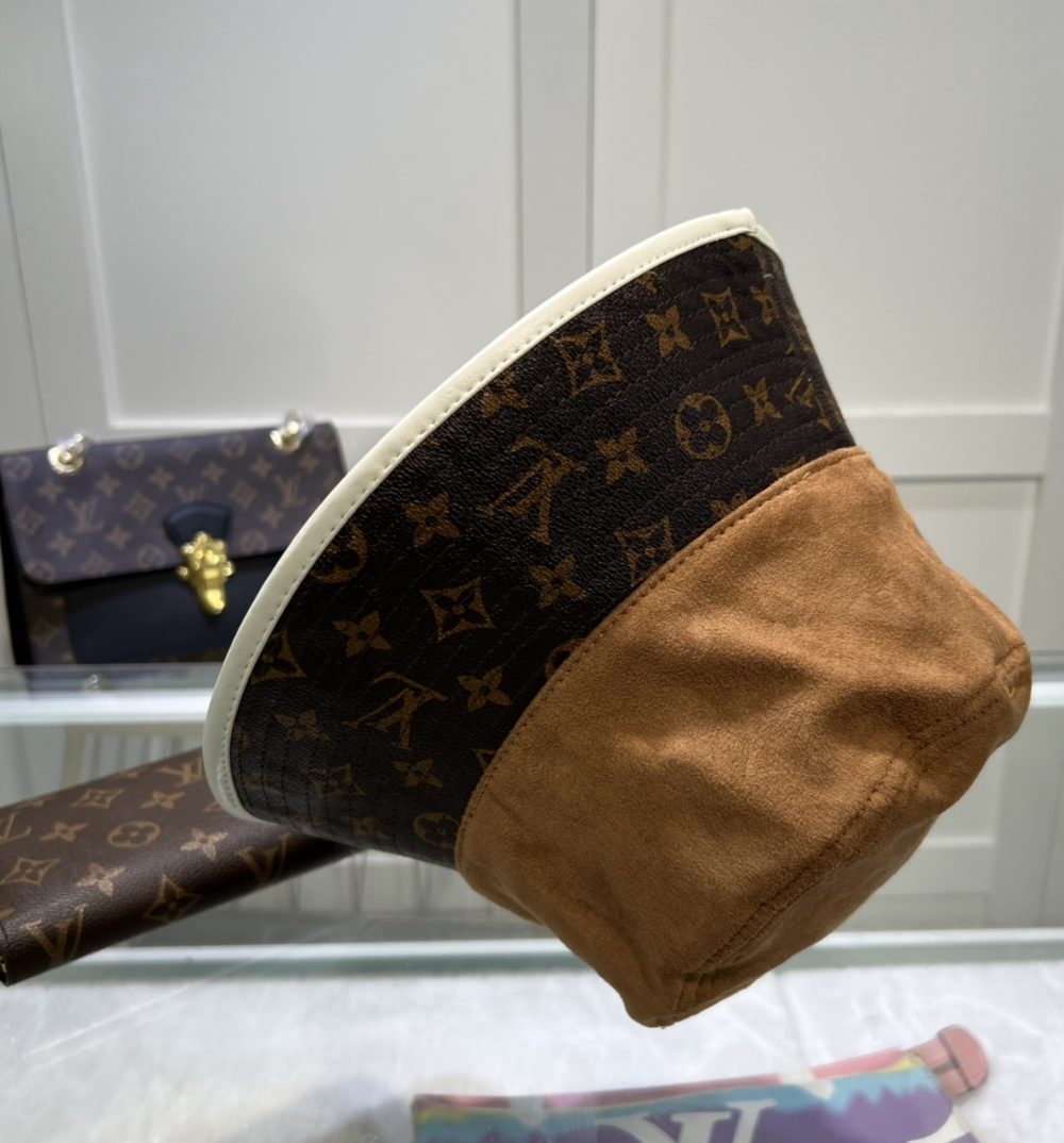 Louis Vuitton Illusion Denim Monogram Bucket Hat Brown LV Hat