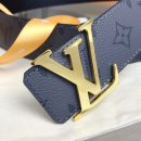 1:1 Replica Louis Vuitton Initiales Reversible LV Belt Monogram Eclipse LV Women Belt