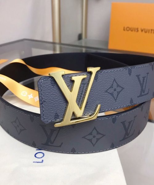 1:1 Replica Louis Vuitton Initiales Reversible LV Belt Monogram Eclipse LV Women Belt
