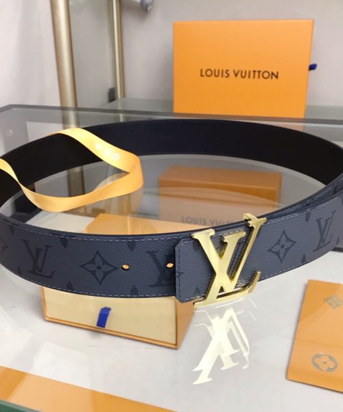 1:1 Replica Louis Vuitton Initiales Reversible LV Belt Monogram Eclipse LV Women Belt