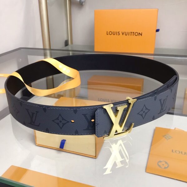 1:1 Replica Louis Vuitton Initiales Reversible LV Belt Monogram Eclipse LV Women Belt