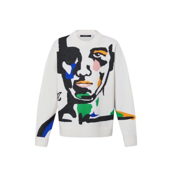 Louis Vuitton Intarsia Cashmere Wool Crewneck For Men- 1ABXYA