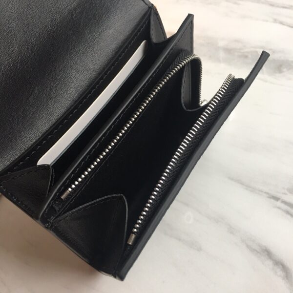 Louis Vuitton Iris Compact Wallet Mahina Black For Women, Women's Wallet 4.7in/12cm LV M62540