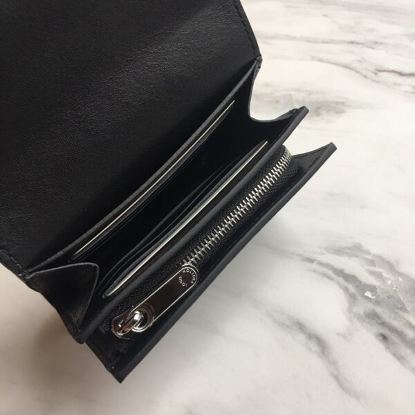 Louis Vuitton Iris Compact Wallet Mahina Black For Women, Women's Wallet 4.7in/12cm LV M62540