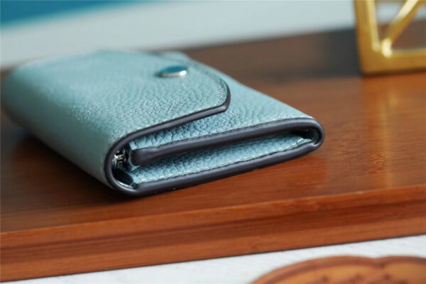 Louis Vuitton Iris Compact Wallet Mahina Light Blue For Women, Women's Wallets 4.2in/12cm LV