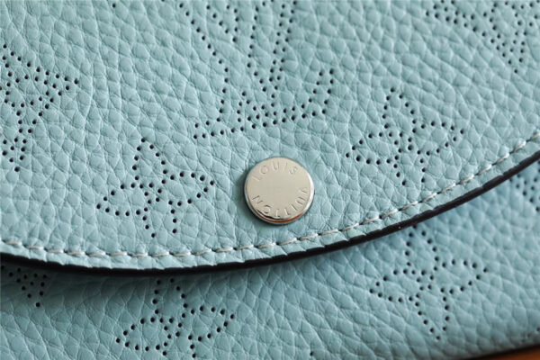Louis Vuitton Iris Compact Wallet Mahina Light Blue For Women, Women's Wallets 4.2in/12cm LV