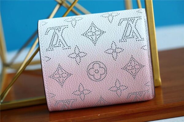 Louis Vuitton Iris Compact Wallet Mahina Pink Gradien For Women, Women's Wallets 4.7in/12cm LV