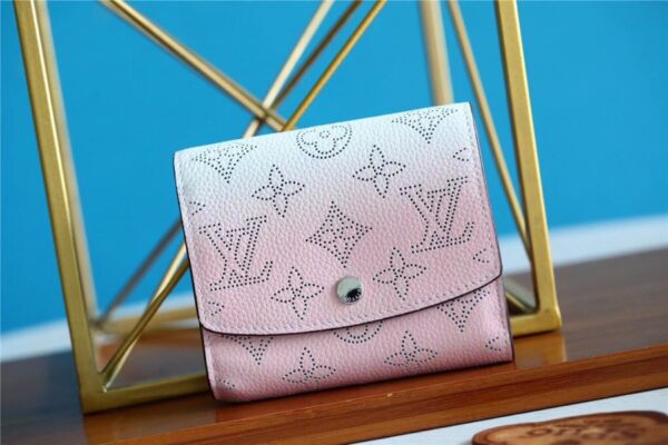 Louis Vuitton Iris Compact Wallet Mahina Pink Gradien For Women, Women's Wallets 4.7in/12cm LV