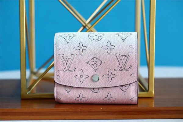 Louis Vuitton Iris Compact Wallet Mahina Pink Gradien For Women, Women's Wallets 4.7in/12cm LV