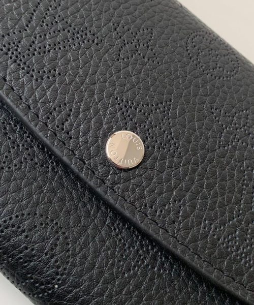1:1 Replica Louis Vuitton Iris Wallet Monogram Canvas Black For Women, Women's Wallet 7.48in/19cm LV M60143
