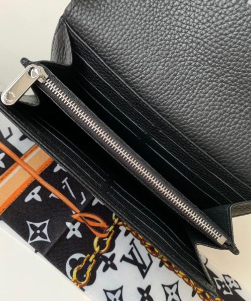 1:1 Replica Louis Vuitton Iris Wallet Monogram Canvas Black For Women, Women's Wallet 7.48in/19cm LV M60143