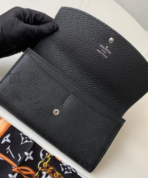 1:1 Replica Louis Vuitton Iris Wallet Monogram Canvas Black For Women, Women's Wallet 7.48in/19cm LV M60143