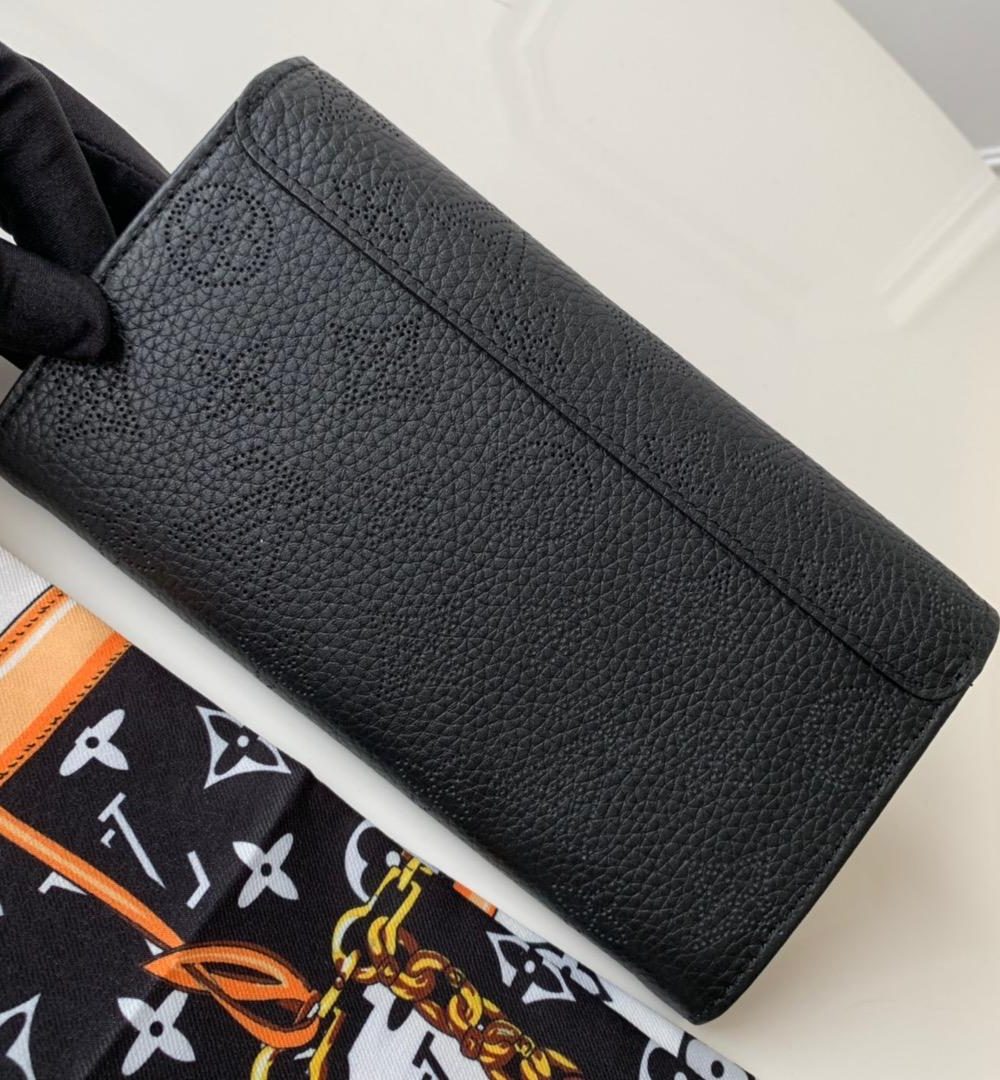 1:1 Replica Louis Vuitton Iris Wallet Monogram Canvas Black For Women, Women's Wallet 7.48in/19cm LV M60143