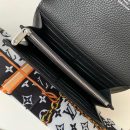 1:1 Replica Louis Vuitton Iris Wallet Monogram Canvas Black For Women, Women's Wallet 7.48in/19cm LV M60143