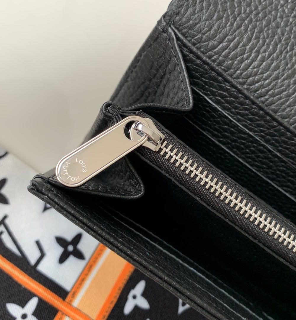 1:1 Replica Louis Vuitton Iris Wallet Monogram Canvas Black For Women, Women's Wallet 7.48in/19cm LV M60143