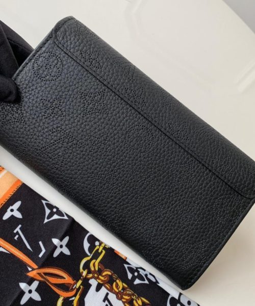 1:1 Replica Louis Vuitton Iris Wallet Monogram Canvas Black For Women, Women's Wallet 7.48in/19cm LV M60143