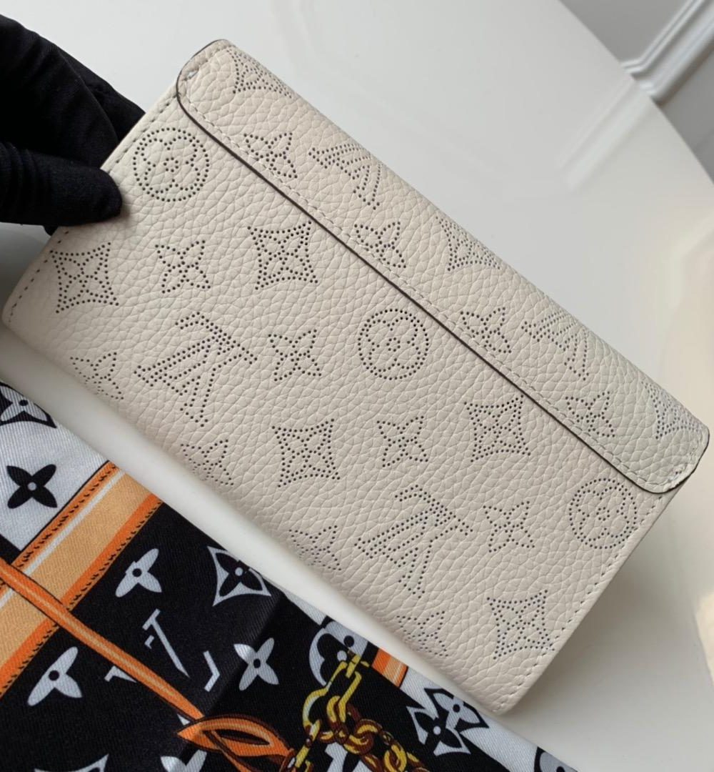 1:1 Replica Louis Vuitton Iris Wallet Monogram Canvas Greige For Women, Women's Wallet 19cm LV M60144