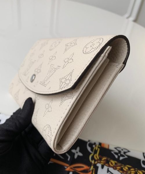 1:1 Replica Louis Vuitton Iris Wallet Monogram Canvas Greige For Women, Women's Wallet 19cm LV M60144