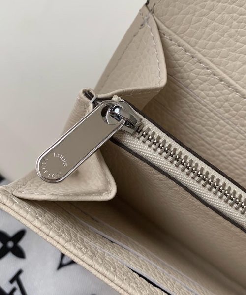 1:1 Replica Louis Vuitton Iris Wallet Monogram Canvas Greige For Women, Women's Wallet 19cm LV M60144