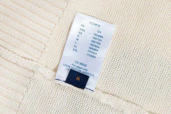 Louis Vuitton Jacquard Duck Crewneck Sweatshirt Cream For Men