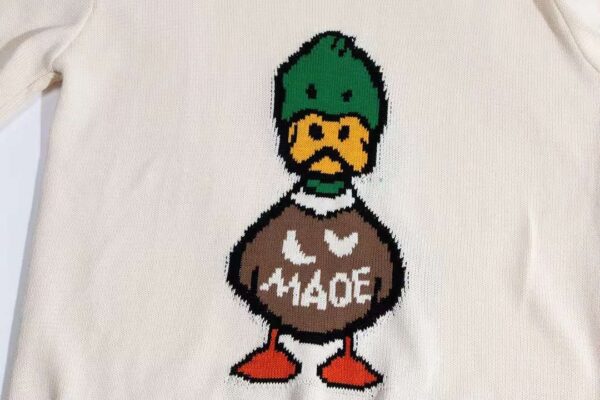 Louis Vuitton Jacquard Duck Crewneck Sweatshirt Cream For Men