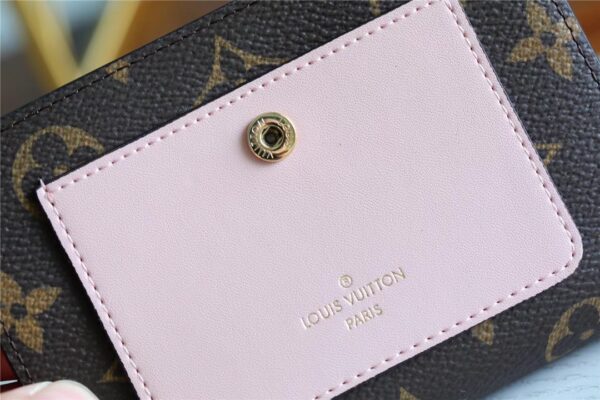 Louis Vuitton Juliette Wallet Monogram Canvas Rose Ballerine Pink For Women, Women's Wallets 5.1in/13cm LV M80973