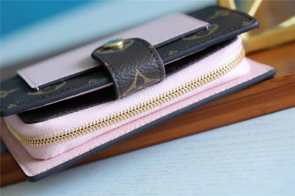 Louis Vuitton Juliette Wallet Monogram Canvas Rose Ballerine Pink For Women, Women's Wallets 5.1in/13cm LV M80973