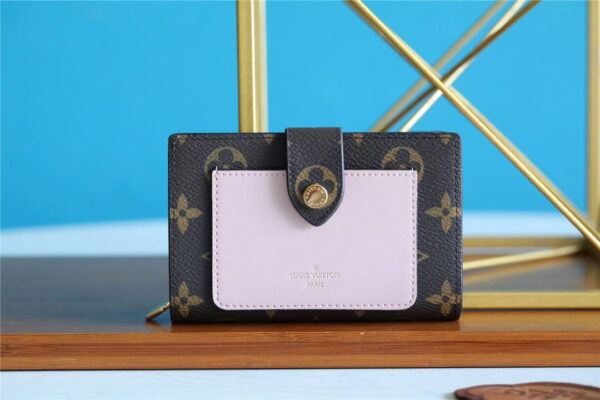 Louis Vuitton Juliette Wallet Monogram Canvas Rose Ballerine Pink For Women, Women's Wallets 5.1in/13cm LV M80973
